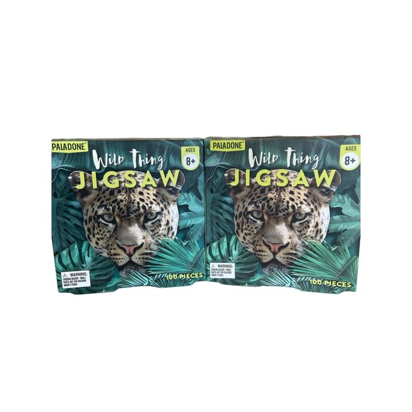 Paladone Wild Thing Animal Face Jigsaw 2 100 Piece Puzzles - Picture 4 of 4